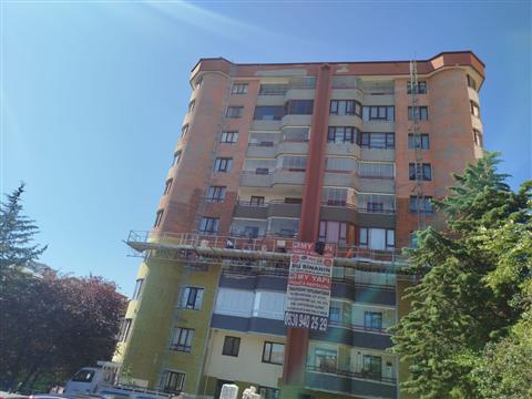 Asma iskele ile dış cephe mantolama uygulaması